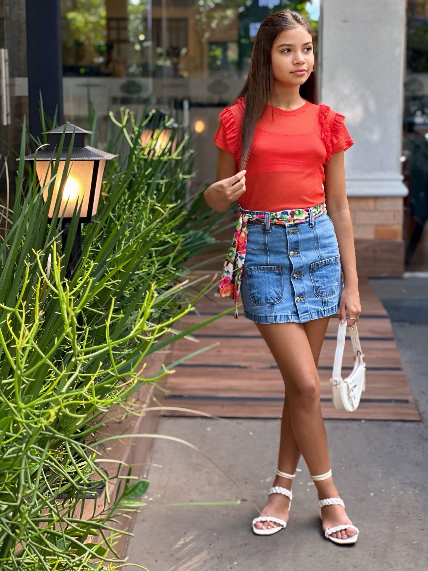 blusa tuli vermelho
