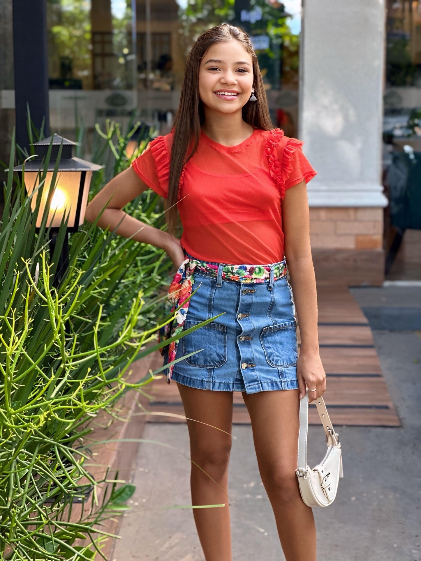 blusa tuli vermelho