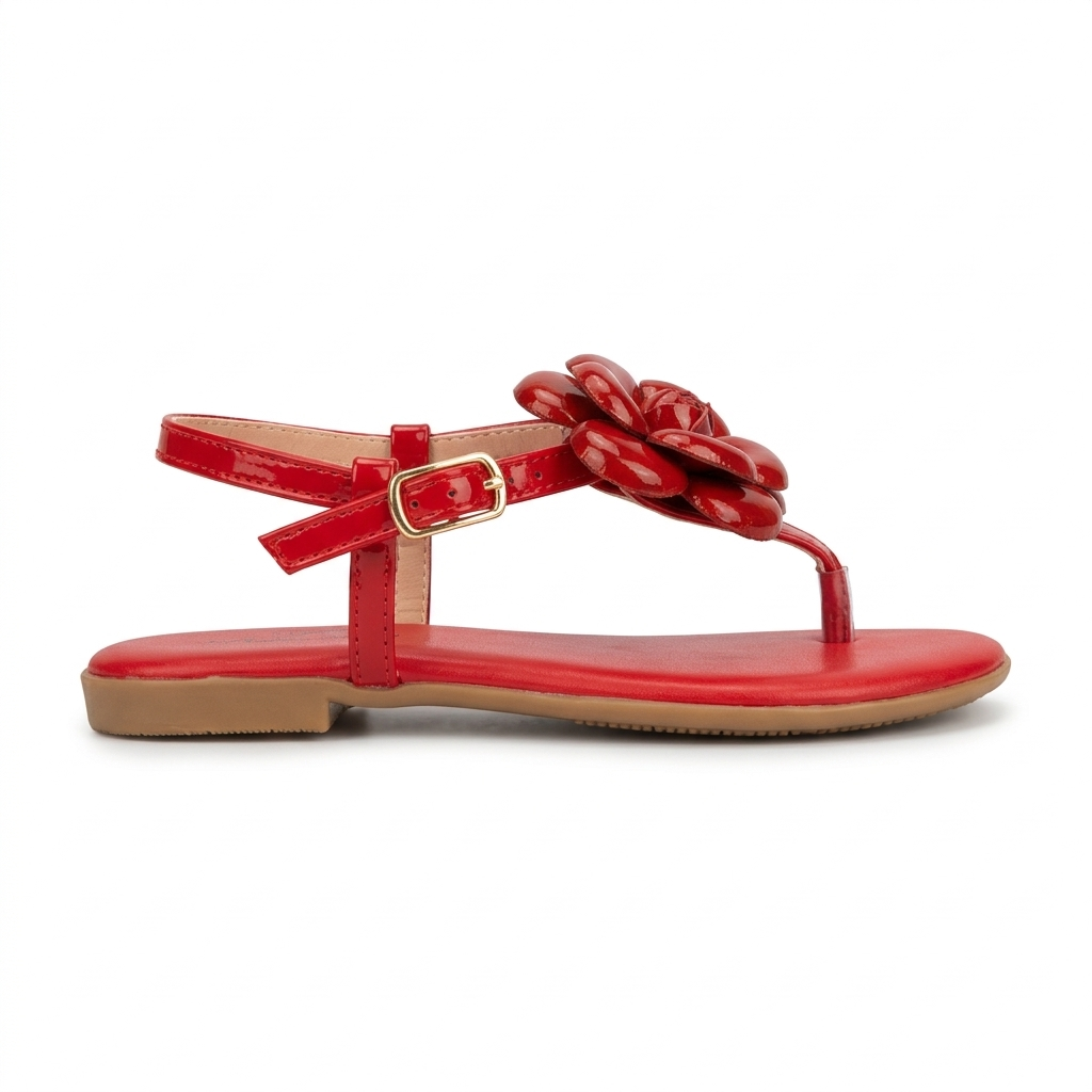 Sandália Rosa Vermelha Luxo