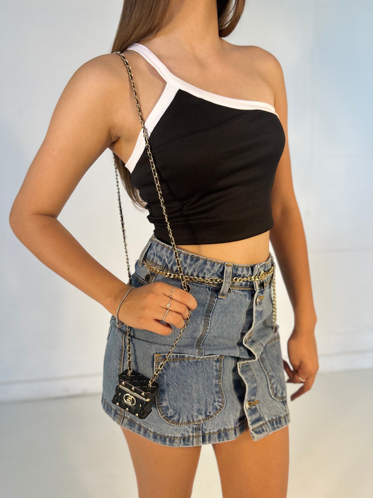 saia bolso redondo