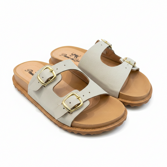 Mule Double Buckle Passo de Luxo off